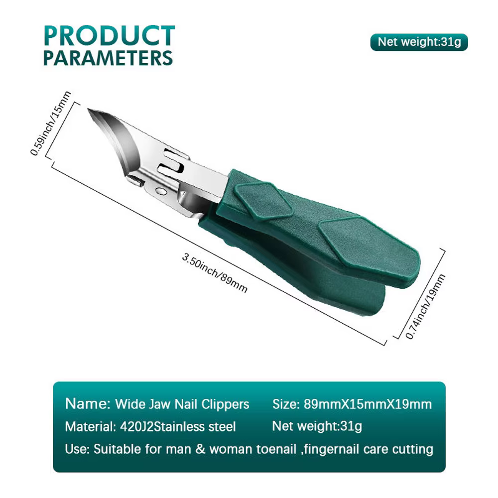 Nouveau coupe-ongles à nez pointu, biseauté, original à grande ouverture, coupe-ongles à nez pointu,