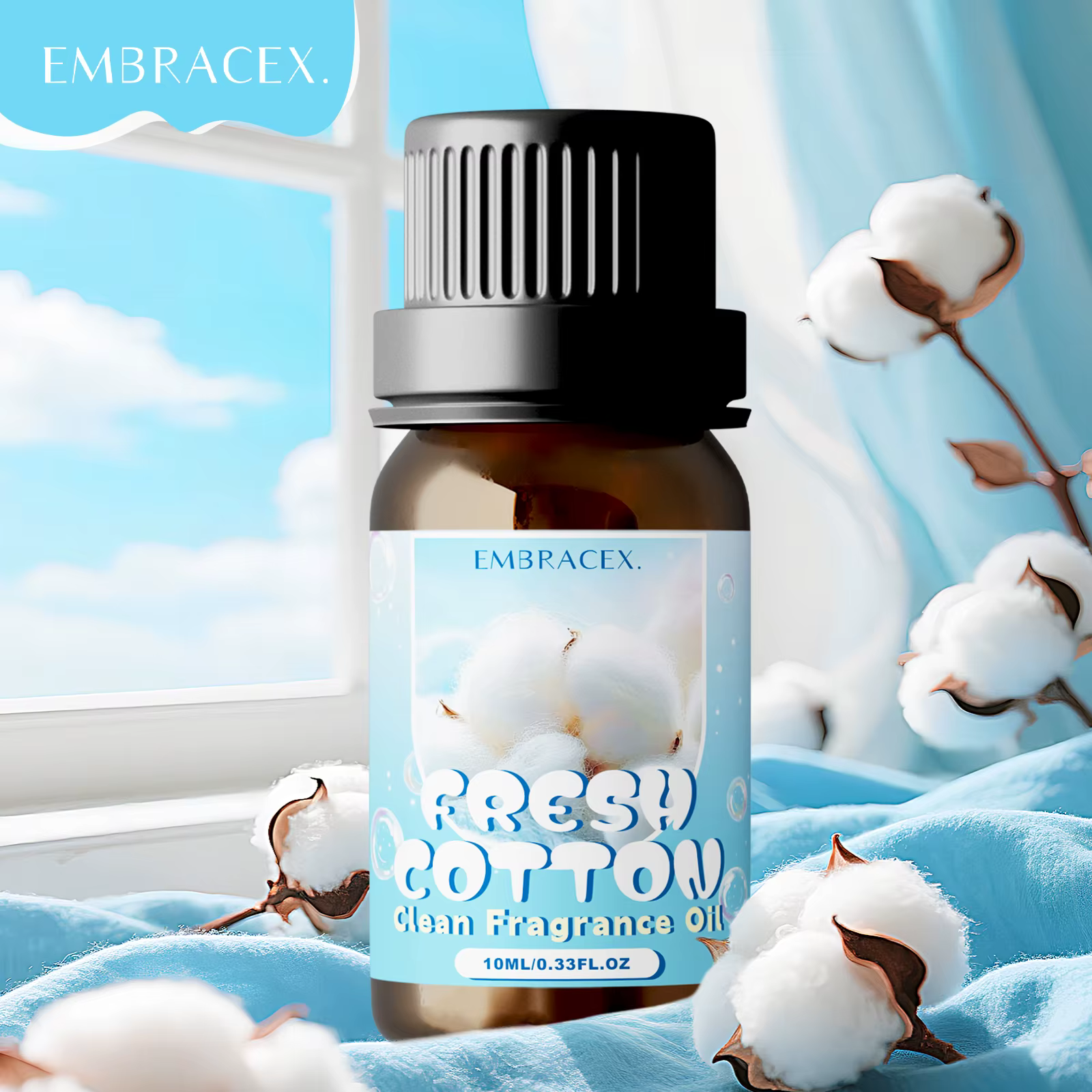 Huile essentielle de coton frais 10ml, parfum de fleur d'oranger, jasmin, vanille, diffuseurs de par