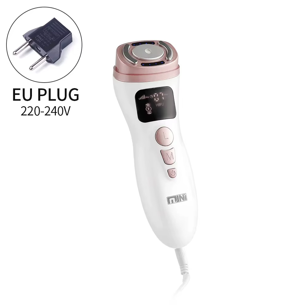 Mini dispositif de beauté du visage à microcourant HIFU EMS, outil Compact de soins de la peau pour