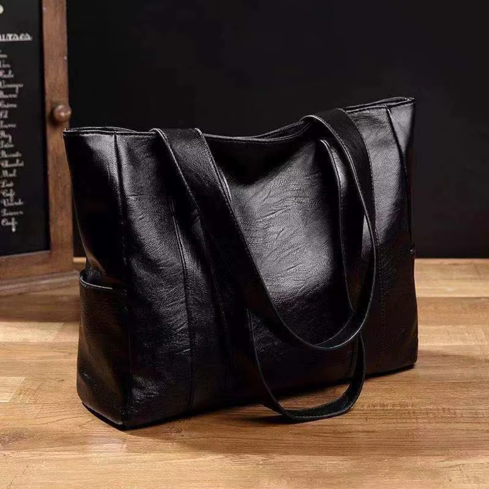 Sac fourre-tout en cuir pour femme, Rich an Wanita, Besar initié, Perempuan