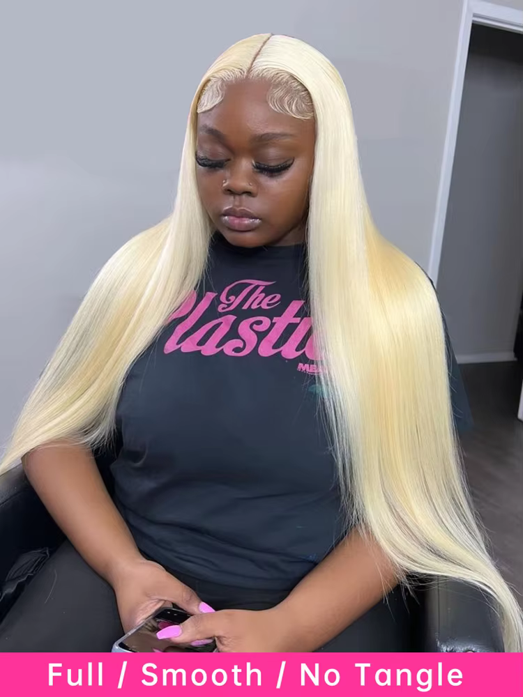 Tissage en Lot Brésilien Naturel Remy Lisse Blond Miel, Extension de Cheveux Humains, 36 38 40 Pouce
