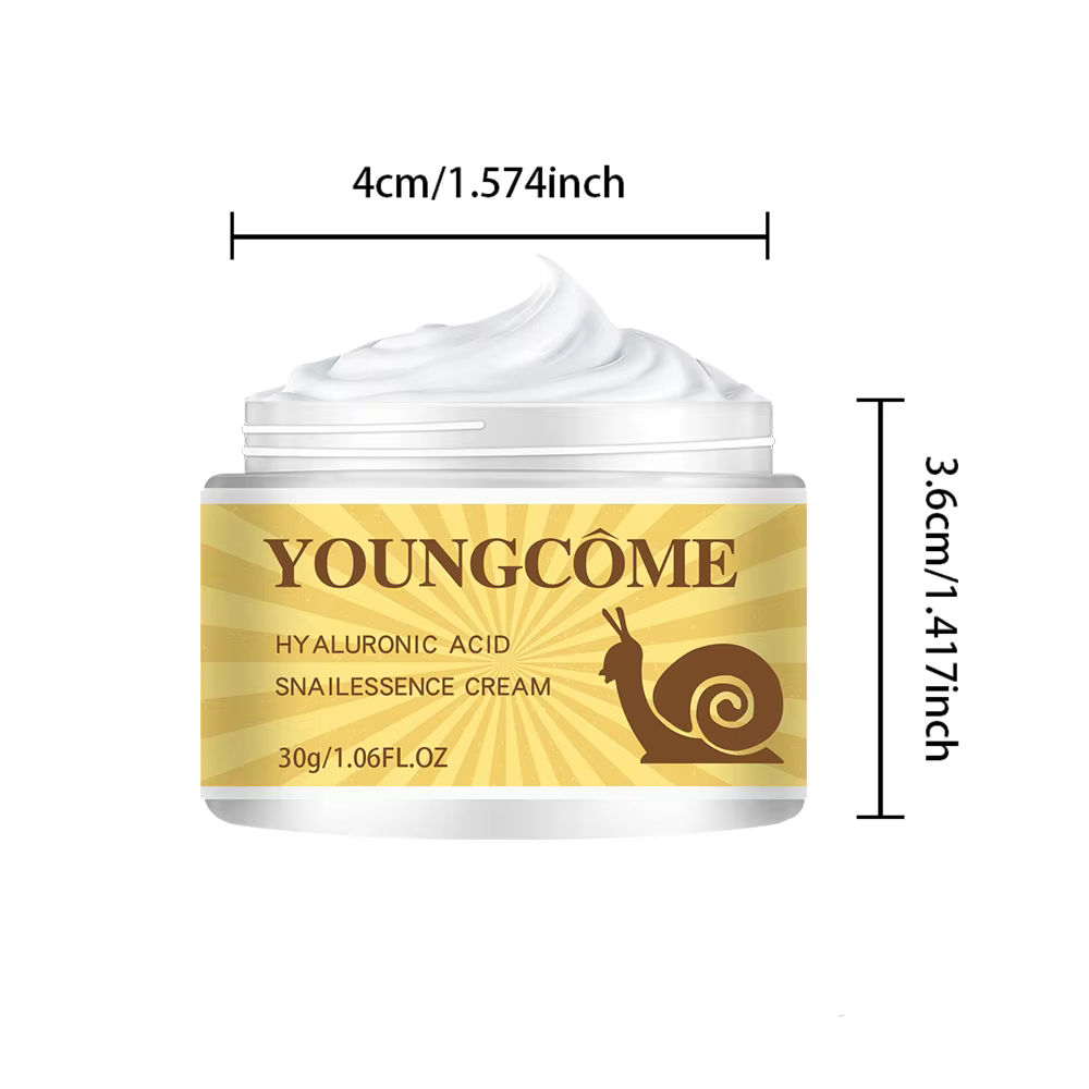 Crème à l'essence d'acide hyaluronique d'escargot nourrit en profondeur la peau améliore la rugosité