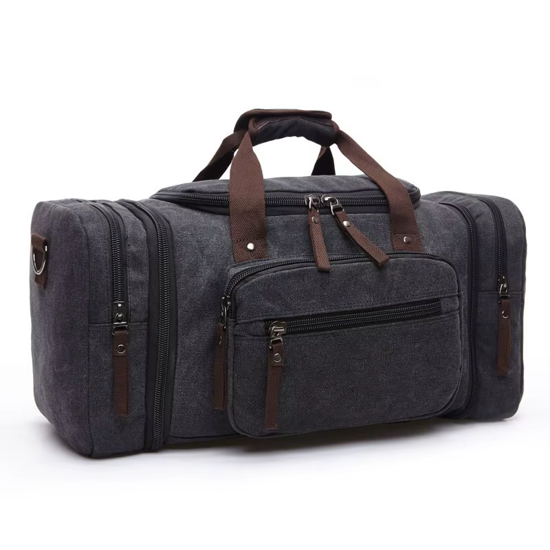 Sac à main de voyage pour hommes, bagages à main, sac de voyage en toile, sac à bandoulière de week-