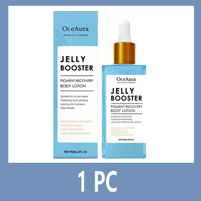 Lotion pour le corps de récupération de pigments de Booster de gelée, sérum éclaircissant visuel de