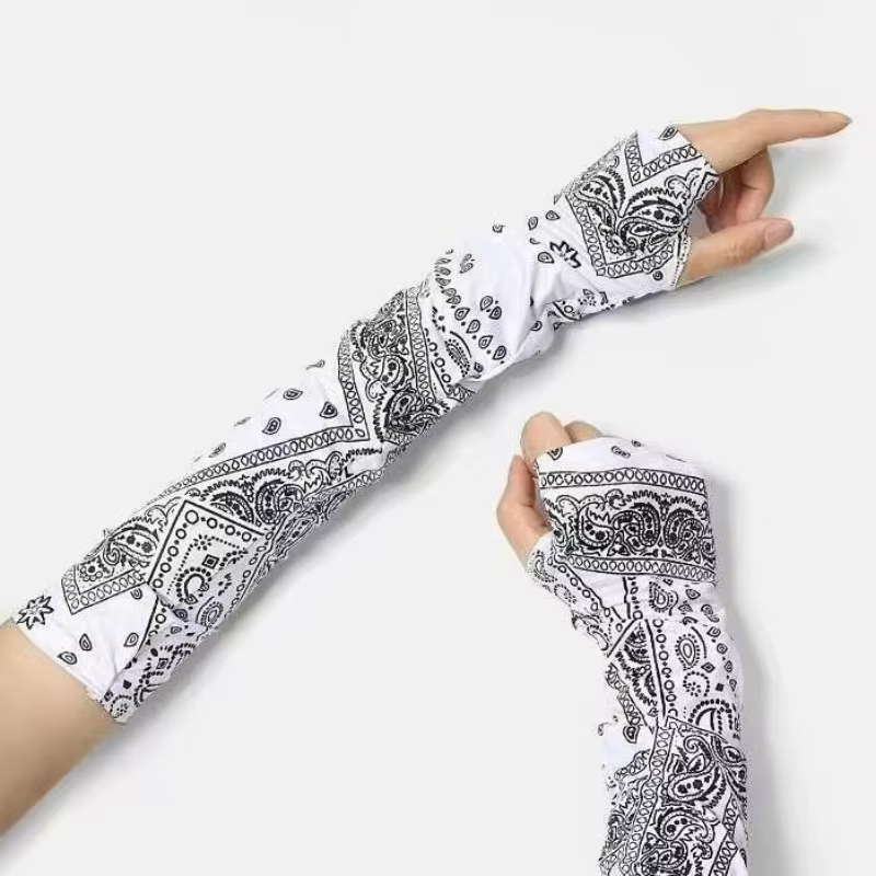 Manchettes polyvalentes avec motif floral cachemire pour hommes, manchettes rafraîchissantes tendanc
