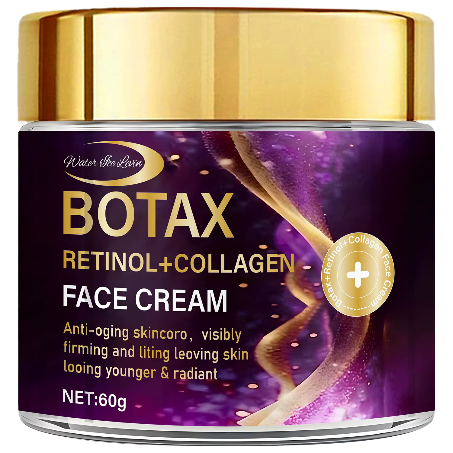 Crème visage au rétinol + collagène BOTAX : anti-âge, raffermit/levage visiblement, reconstitue les