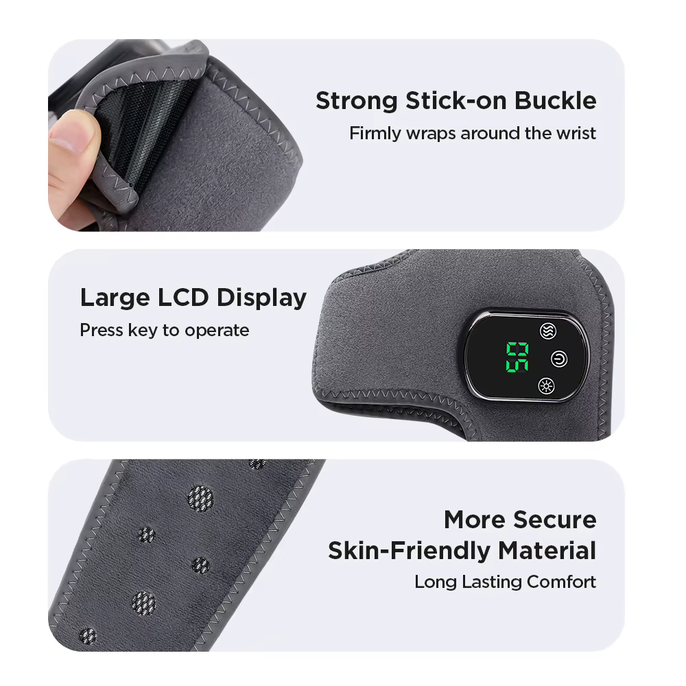 Masseur électrique de chaleur pour les pieds, compresse chaude, masseur de vibrations, matériau resp