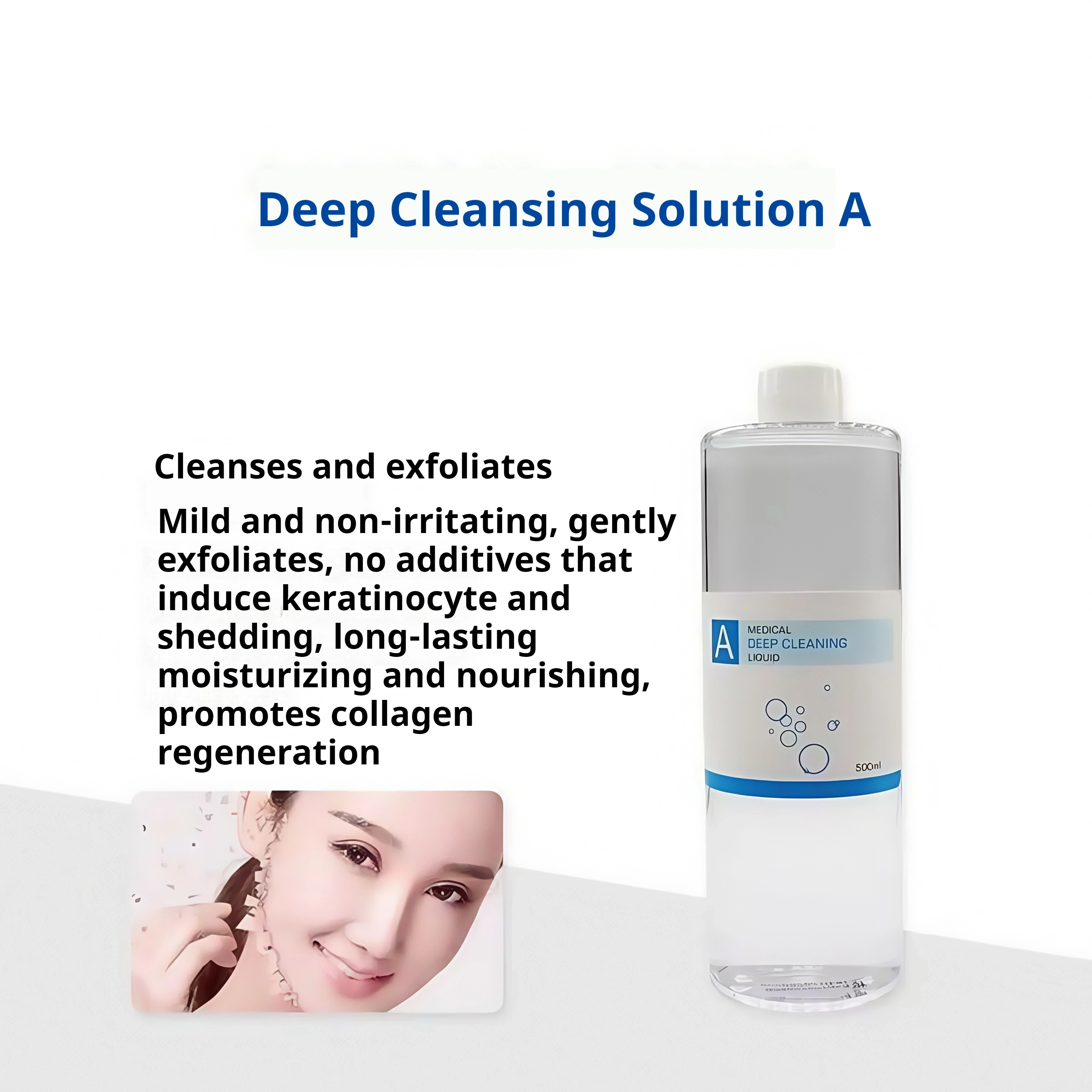 Aqua Hydra Peeling Solution Sérum pour le visage pour machine de dermabrasion Hydrate Réparer et apa