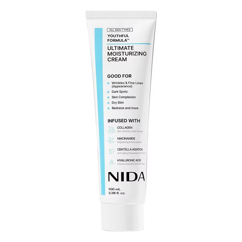 100mL crème hydratante ultime formule jeune collagène Niacinamide Centella Asiatica acide hyaluroniq