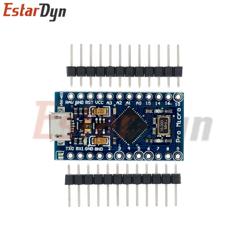 Module USB MICRO/TYPE-C ATMEGA32U4, carte 5V 16MHz pour contrôleur ATMEGA32U4-AU/MU Pro-Micro, rempl