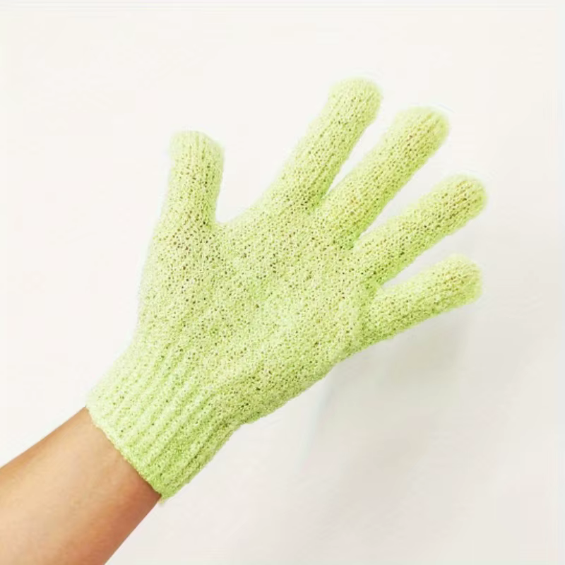 Gant de bain exfoliant à cinq doigts, Gants exfoliants colorés, Gants de bain pour la douche, Gants
