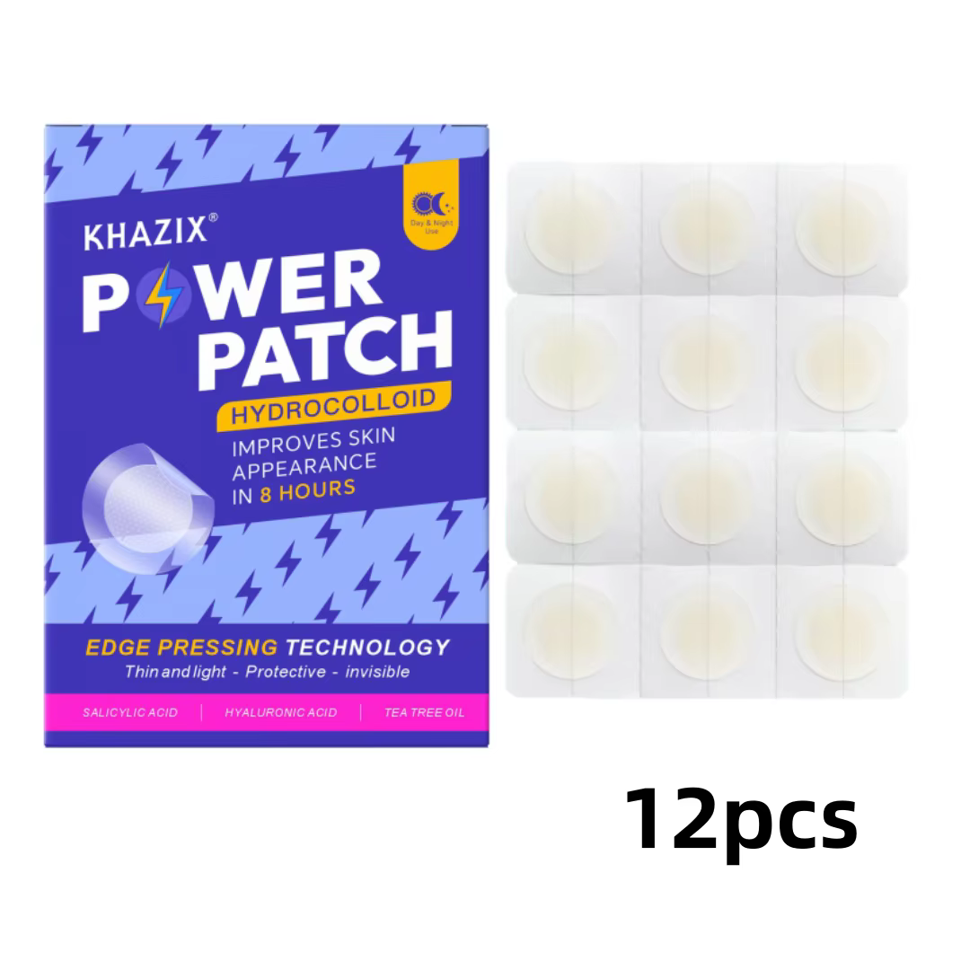12/24 patchs anti-acné à base d'huile d'arbre à thé et d'acide salicylique, absorbent le liquide d'a