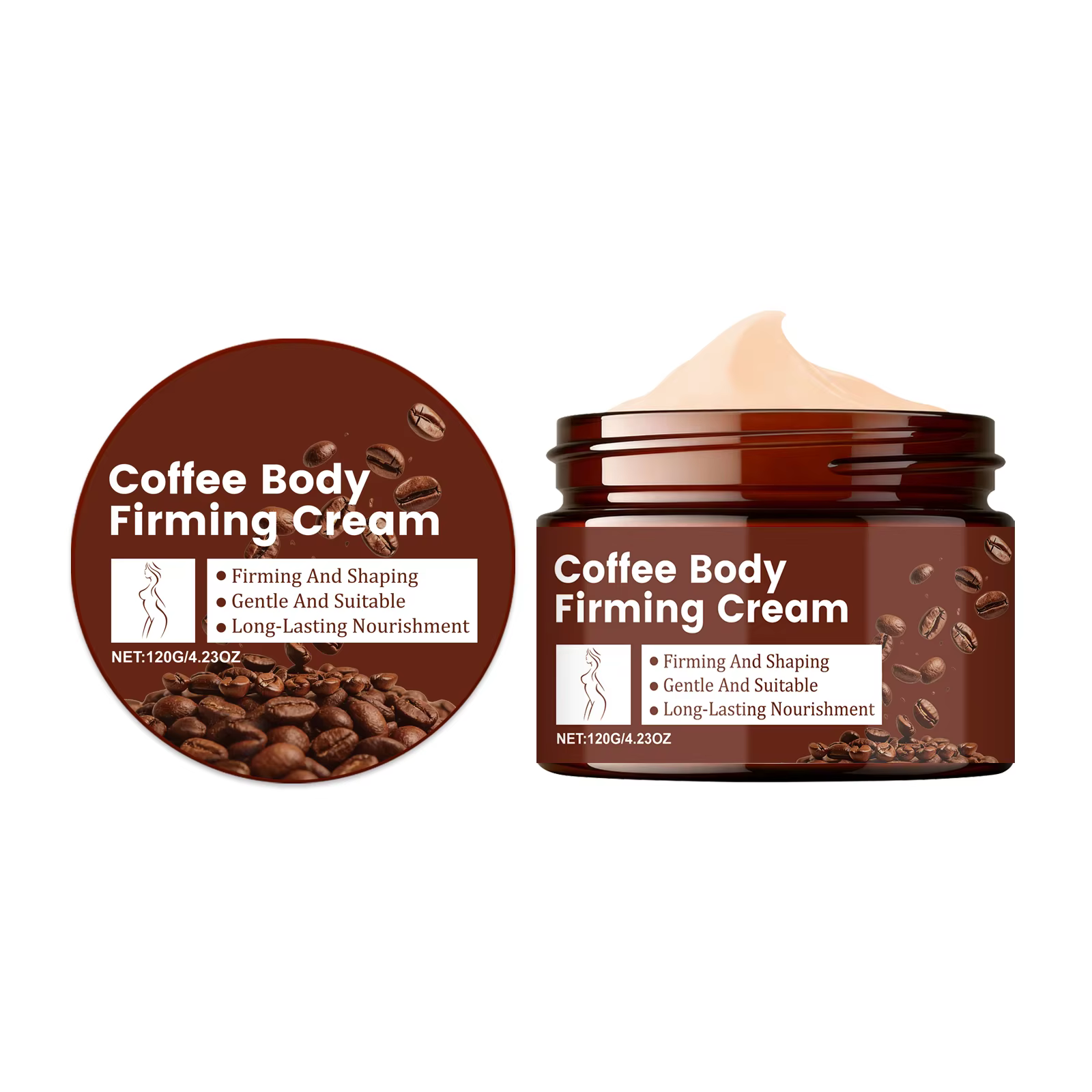 Crème Raffermissante Corps Anti-Cellulite Effet Liftant Non Grasse Adoucissante Sculptante Soin Corp