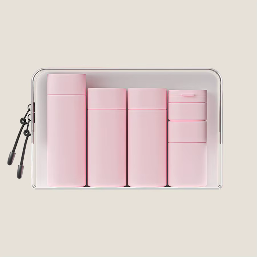 Bouteilles distributrices de maquillage hydratant, lotions portables, champignons, voyage, bouteille