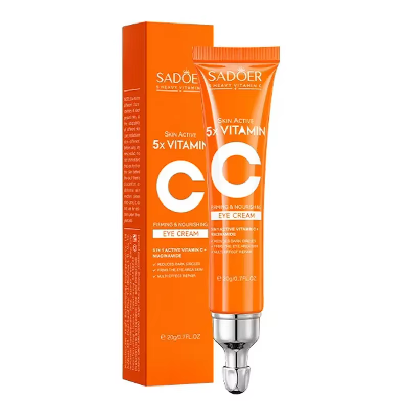 Crème pour les yeux à la vitamine C, Anti-cernes, dissolvant de sacs pour les yeux, hydratant, éclai