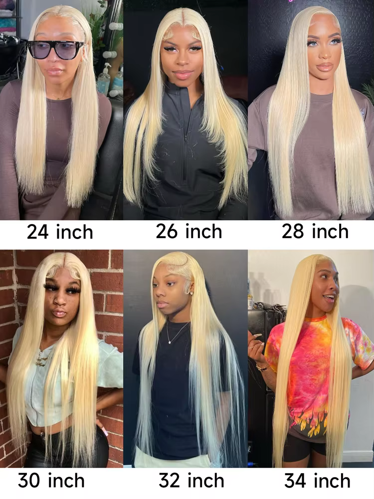 Tissage en Lot Brésilien Naturel Remy Lisse Blond Miel, Extension de Cheveux Humains, 36 38 40 Pouce