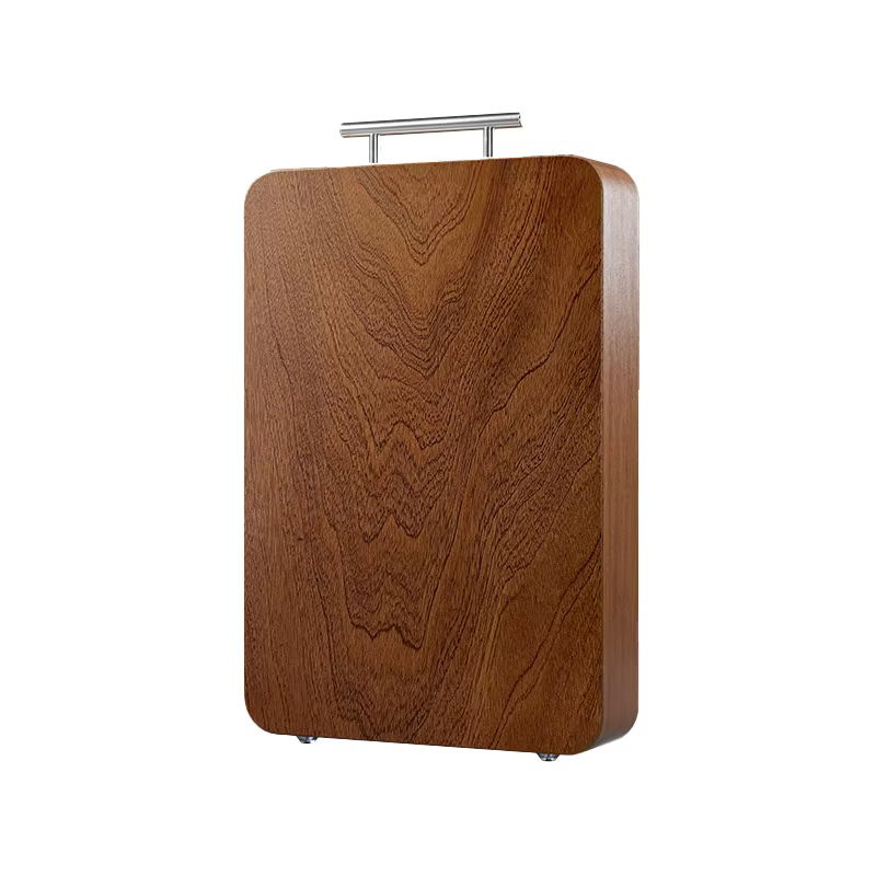 Planche à découper en bois massif polie à la main, antibactérienne et résistante à la moisissure, sa