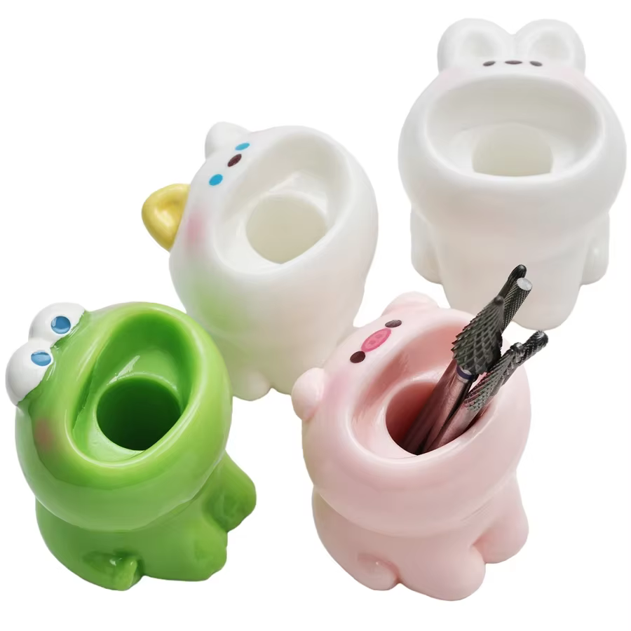 Porte-embout de tête de meulage pour Nail Art mignon, forets à ongles, support de manucure, mallette