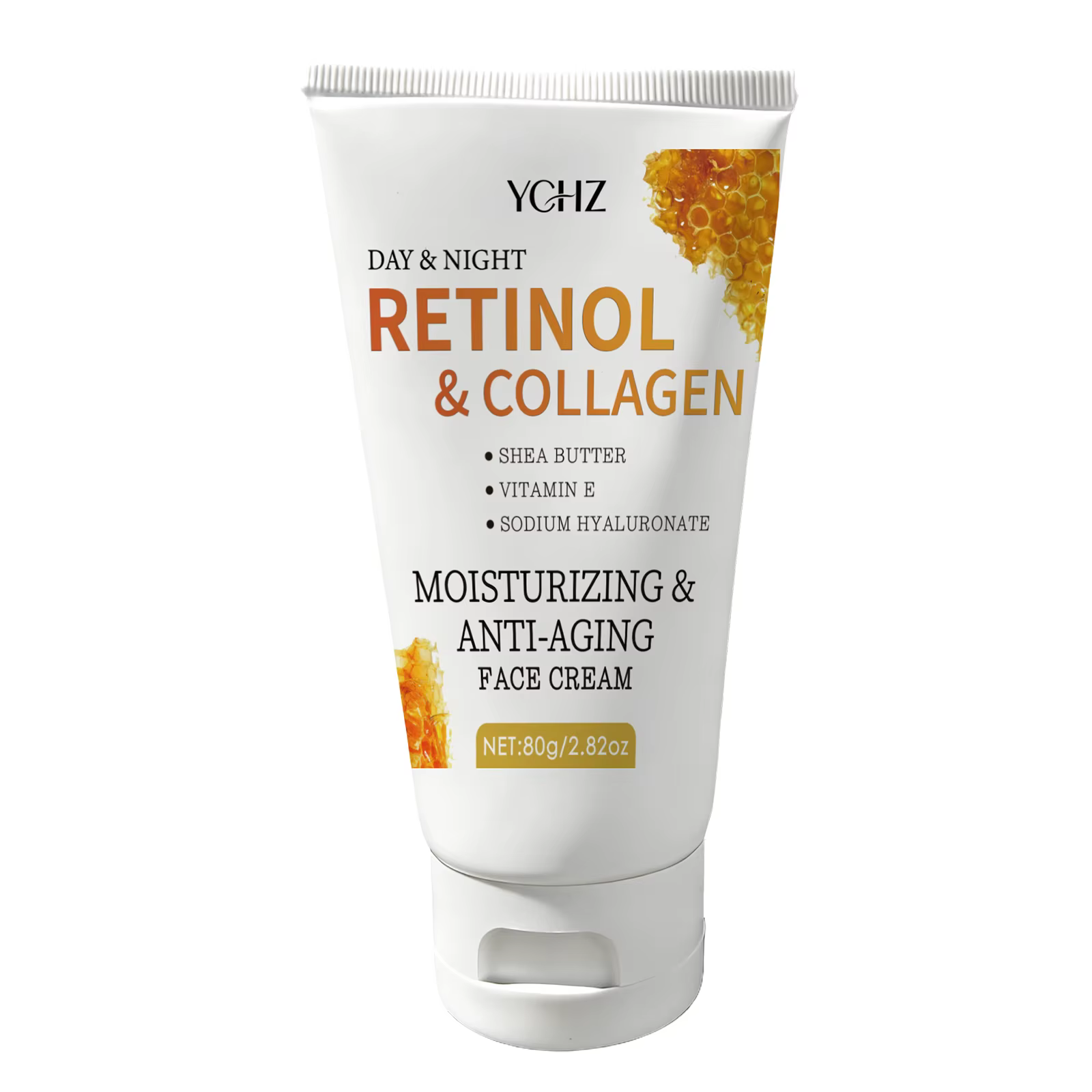 Crème anti-âge pour le visage au rétinol : crème anti-rides pour le visage et le cou, contient du co