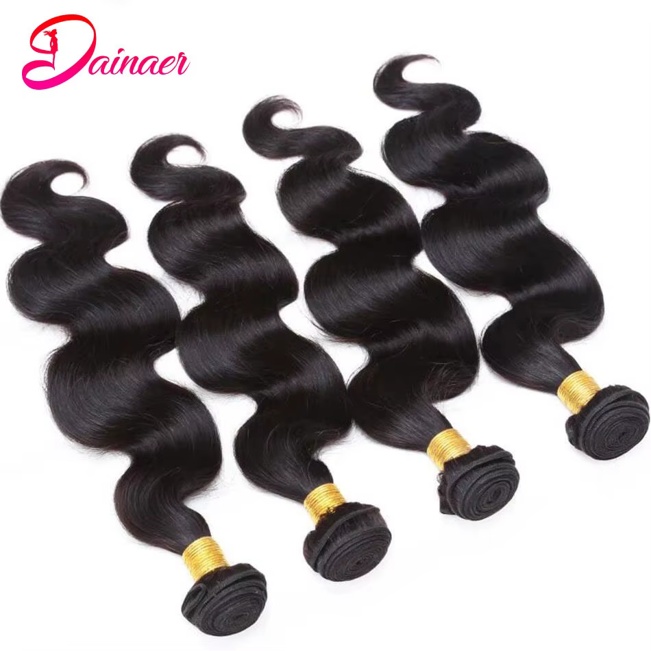 Bundles péruviens de vague de corps avec fermeture, 100% cheveux humains, fermeture à lacet 4x4, che