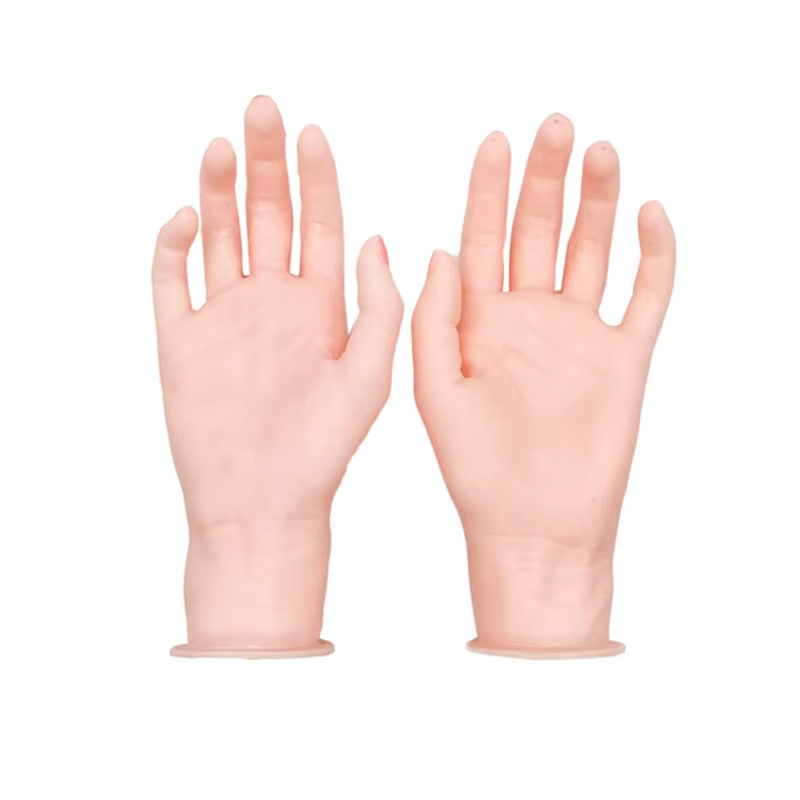 Modèle main pied en Silicone Flexible, avec articulations mobiles, pour présentoir bijoux C1FC
