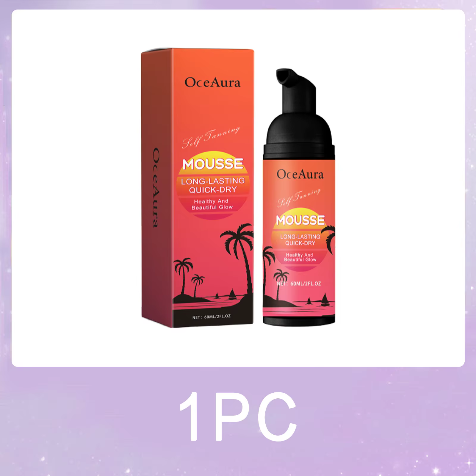 Mousse de bronzage auto-bronzante, mousse autobronzante instantanée sans soleil, aspect naturel, lue