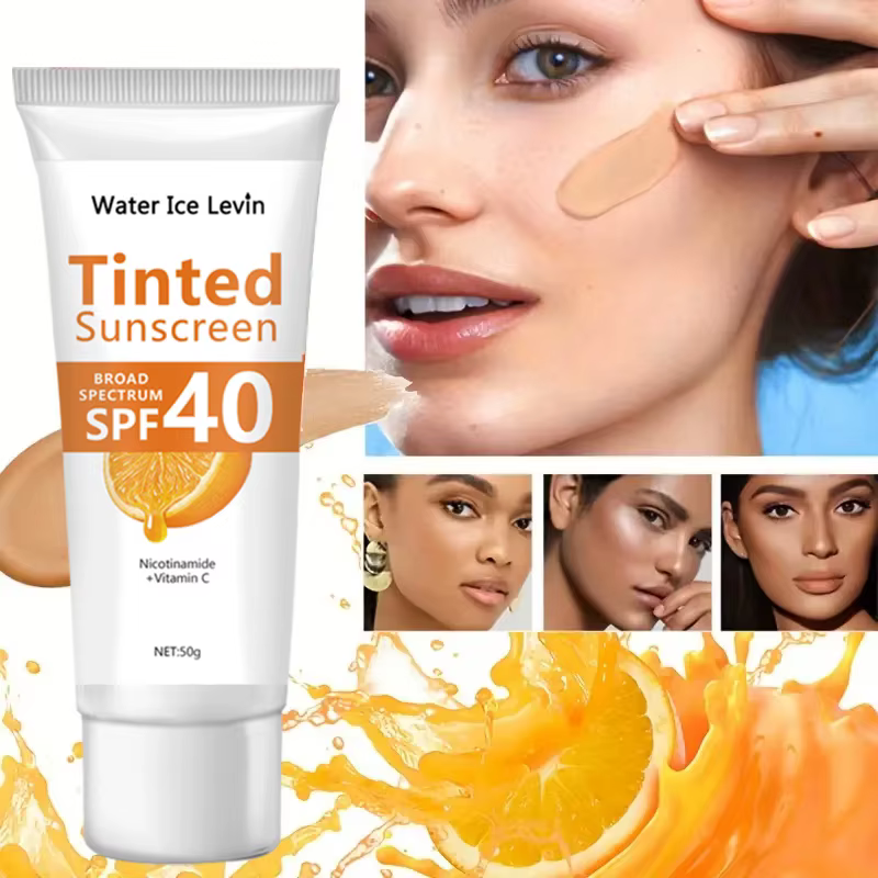 Lotion de protection solaire Orange, crème de soin pour la peau, blanchissante, hydratante pour le v