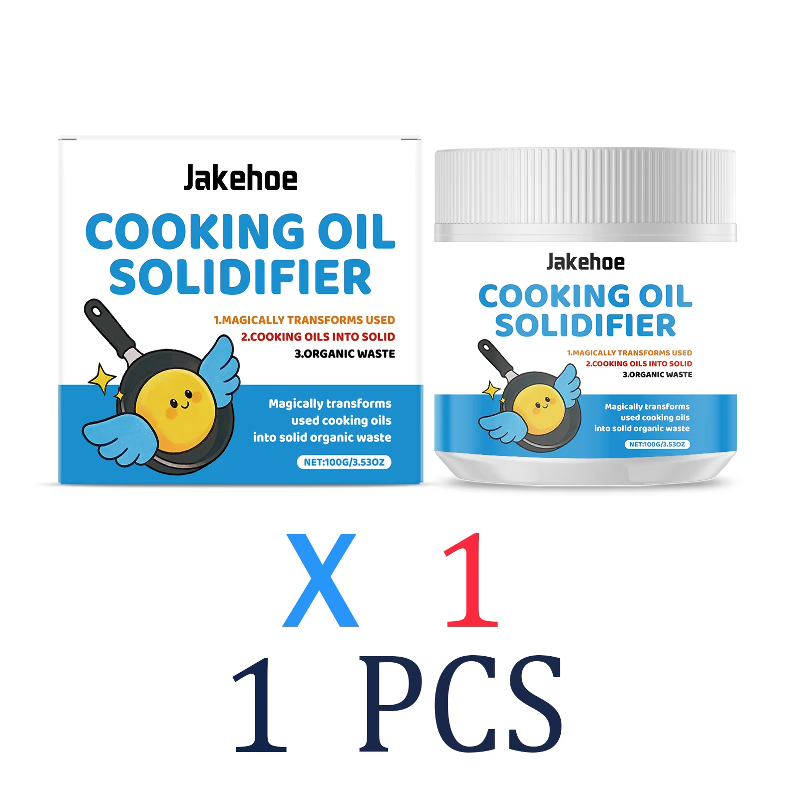 Poudre durcissante pour huile de cuisson et graisse usagée, pour l'élimination facile des déchets de