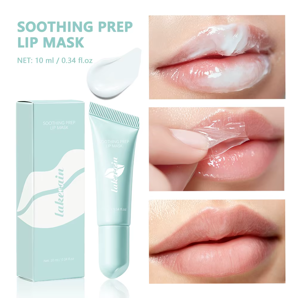 Lakerain Masque exfoliant apaisant pour les lèvres, exfoliant doux et rafraîchissant pour les lèvres