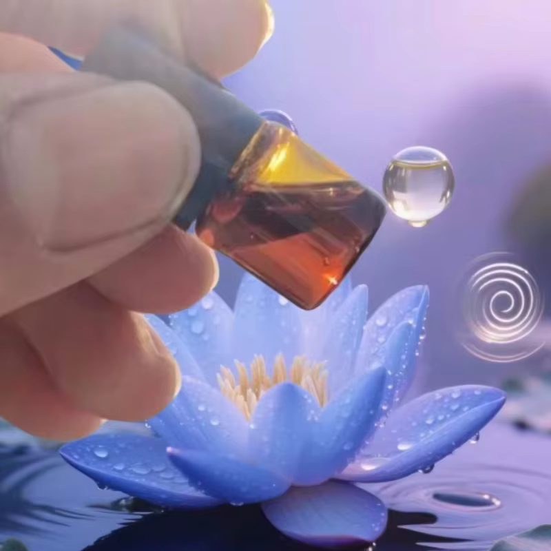 Huile de lotus bleu biologique de qualité supérieure - Grade premium pour les soins de la peau, le s