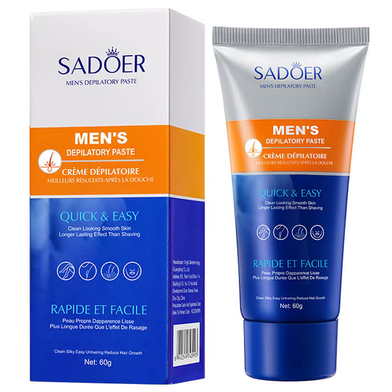 Crème d'épilation pour hommes, inhibiteur de croissance des poils, visage, barbe, parties intimes, a