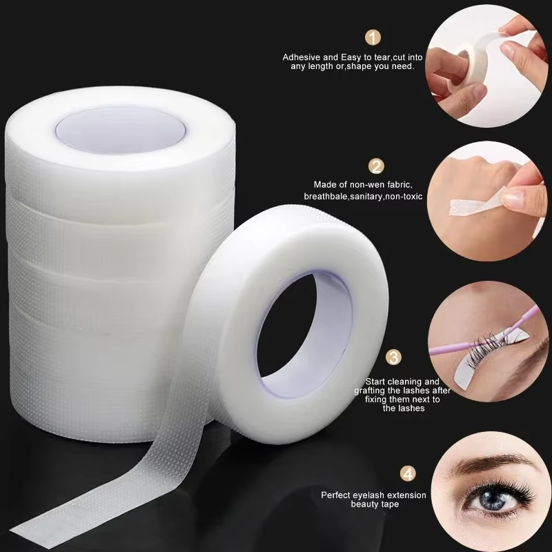 Ruban adhésif Transparent pour cils, 9m/10 mètres/rouleau, ruban adhésif respirant en tissu micropor