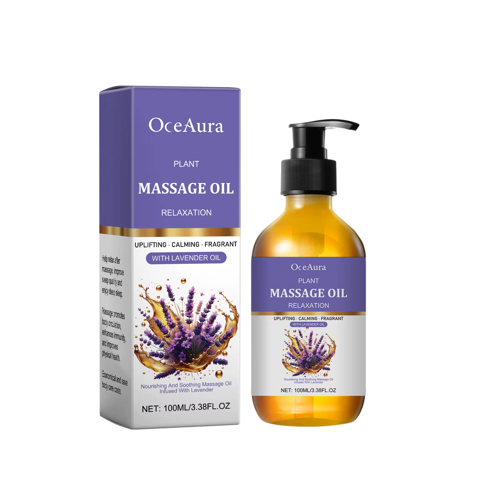 Huile essentielle de lavande, douce et apaisante, hydrate la peau, a un parfum agréable, s'absorbe f