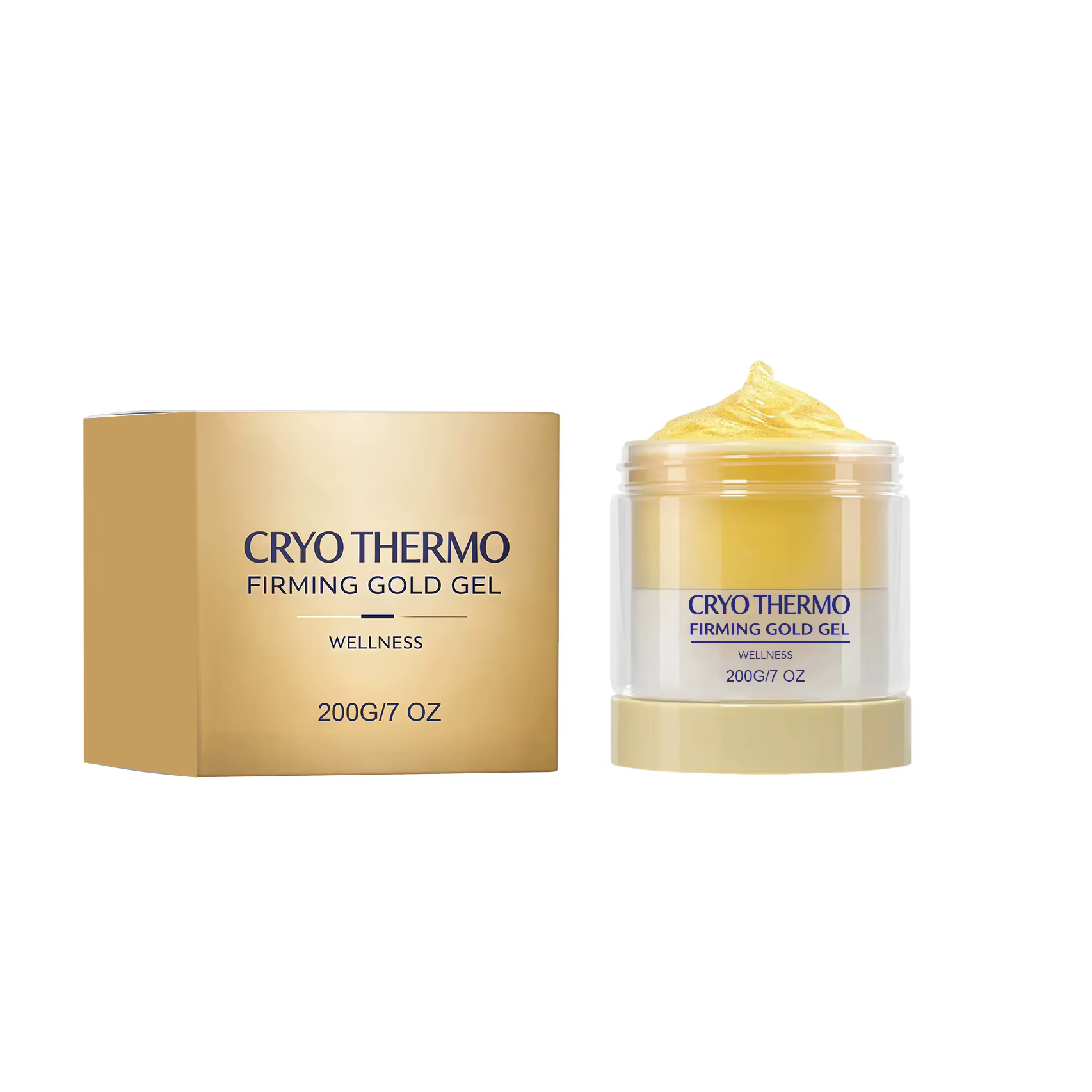 Gel Cryo Thermo Raffermissant Or pour le Traitement du Relâchement Cutané, Accélère le Métabolisme d