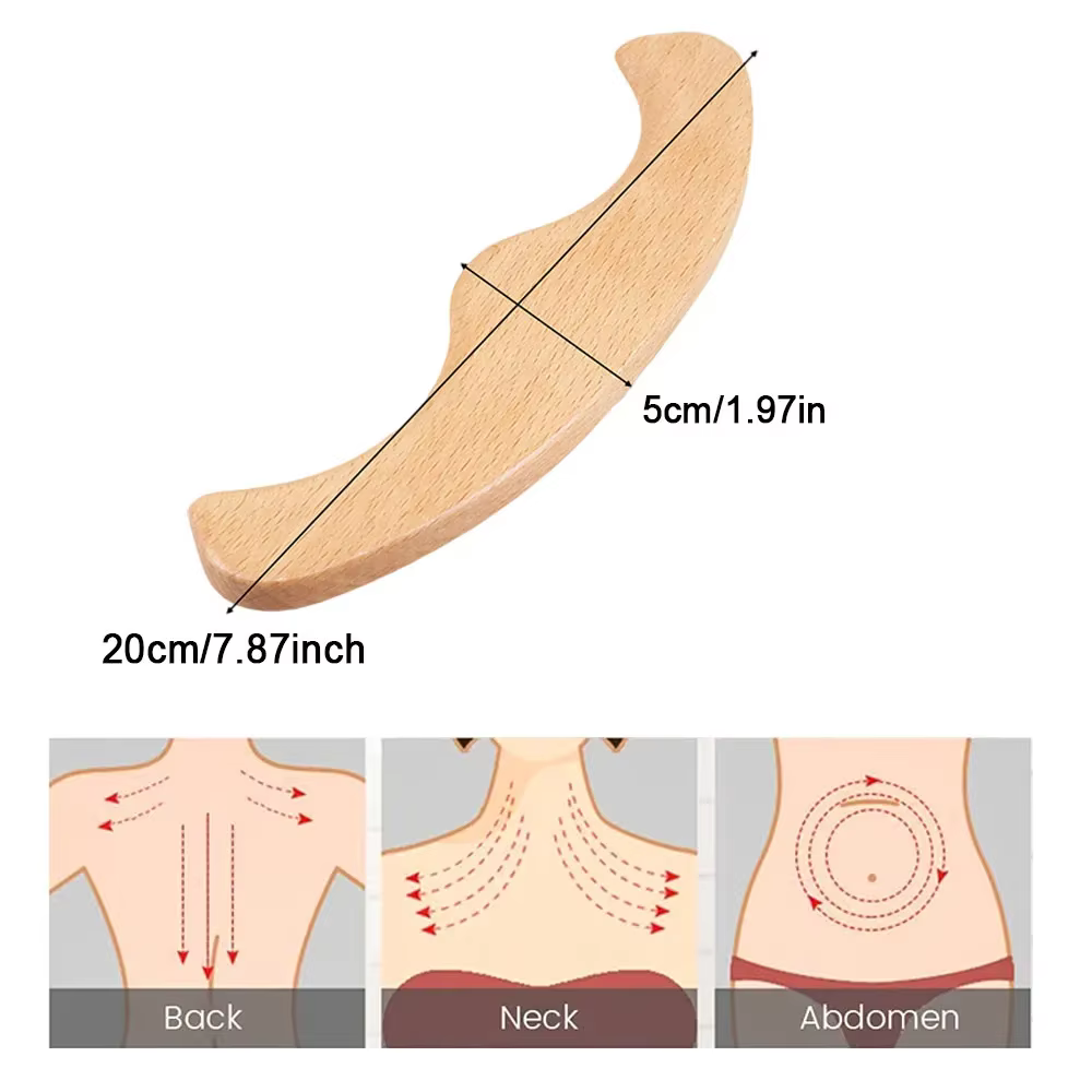 Outil de massage ergonomique en bois pour la réflexologie, soulagement du stress des mains et des pi