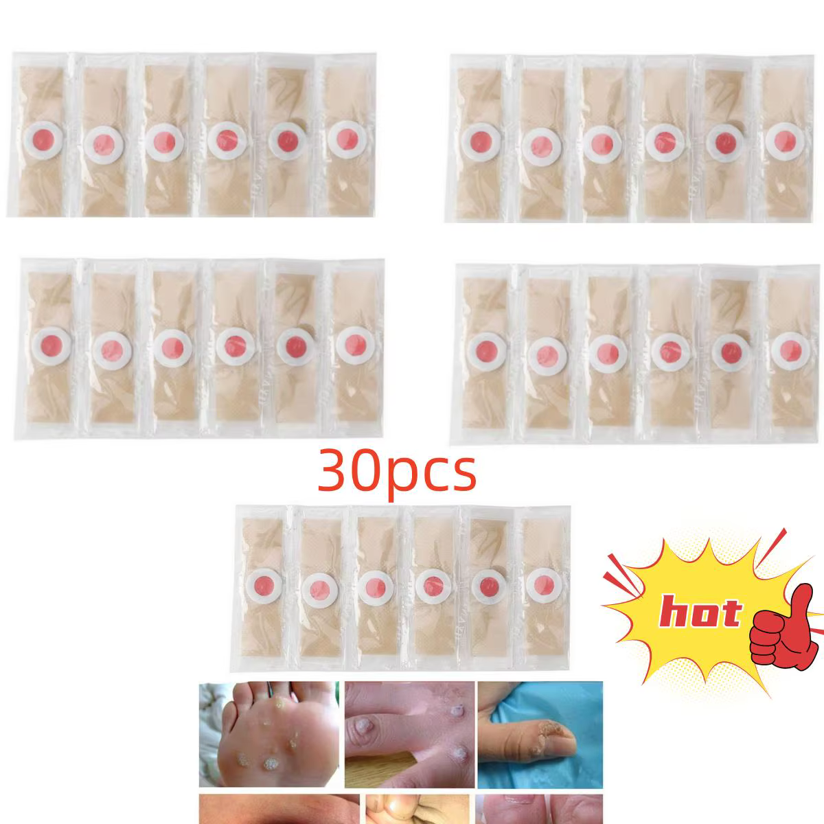30 pièces/ensemble orteils et pieds protecteurs coussinets callosités pieds douleurs chaussures auto