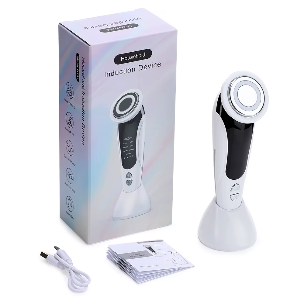 Appareil de Lifting du visage 7 en 1, EMS, microcourant, rajeunissement de la peau, LED, raffermisse