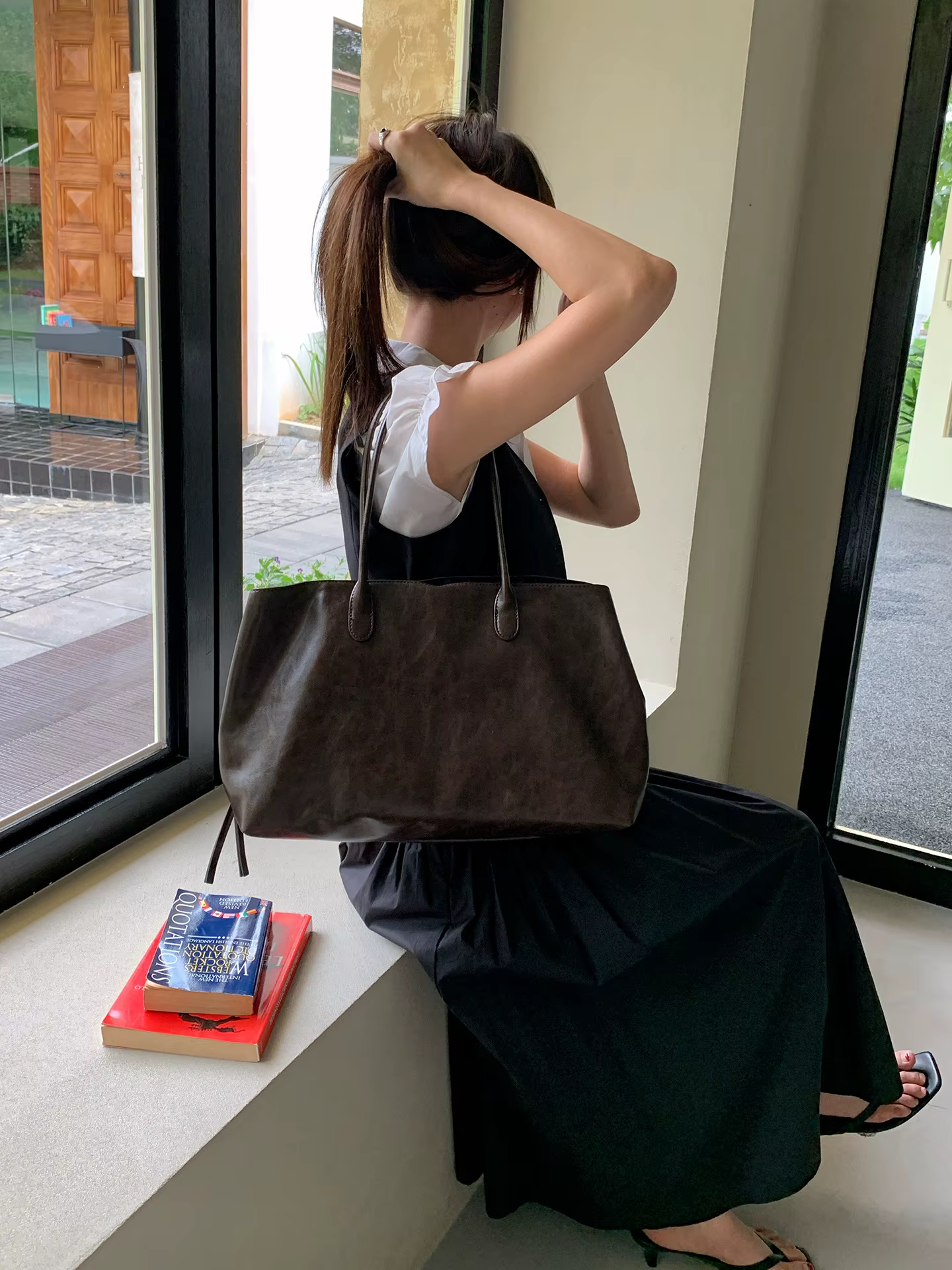 Sacs à main pour femmes, grande capacité, sac à bandoulière en cuir PU pour dames, sacs fourre-tout 