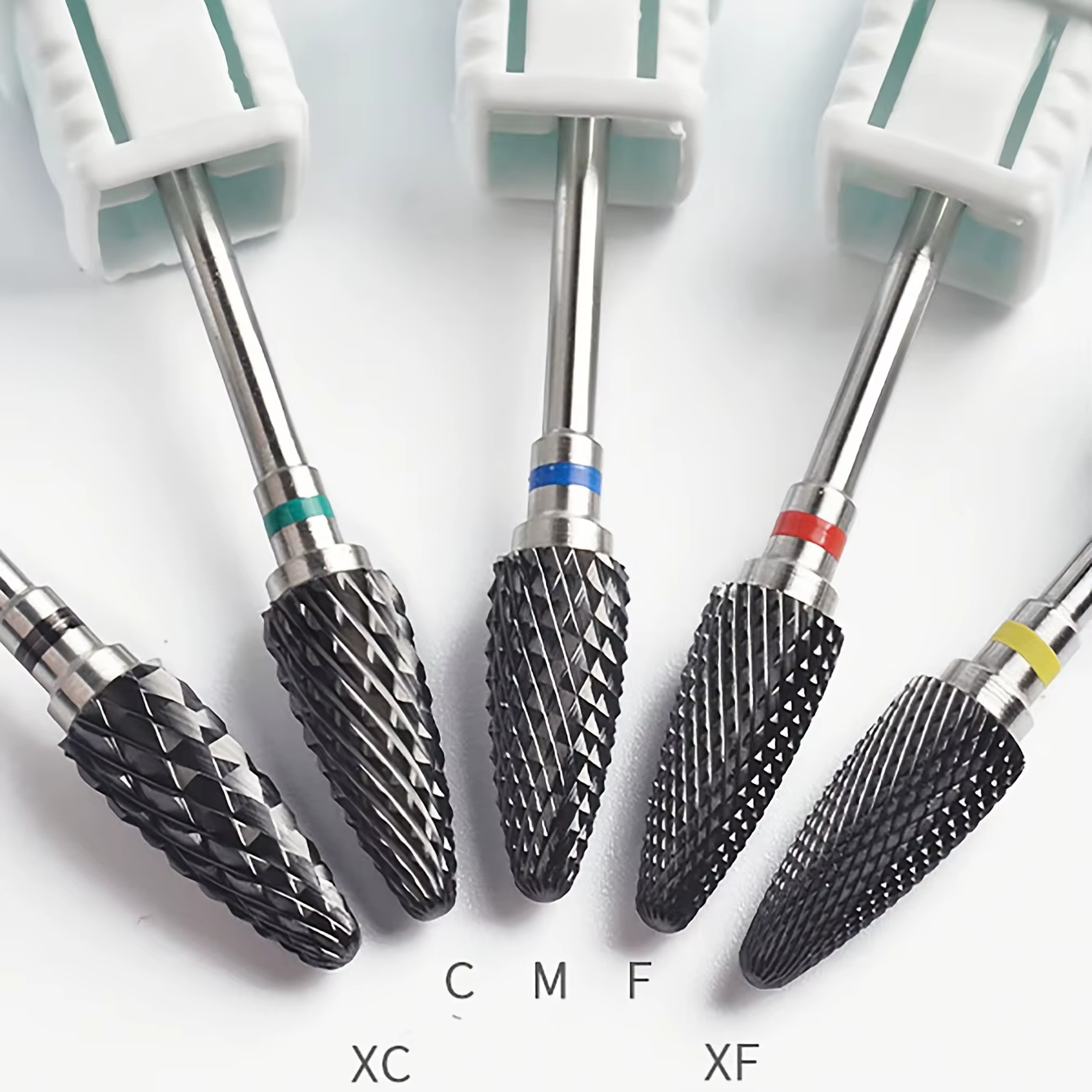 Forets à ongles en céramique noire, 3/32 pouces, sûr et professionnel, nettoyage des ongles, tête de