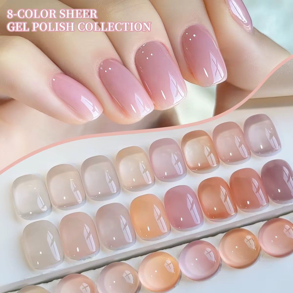 XEIJAYI 15ML 1pc vernis à ongles Gel rose glace, vernis à ongles par Immersion UV LED, conception de