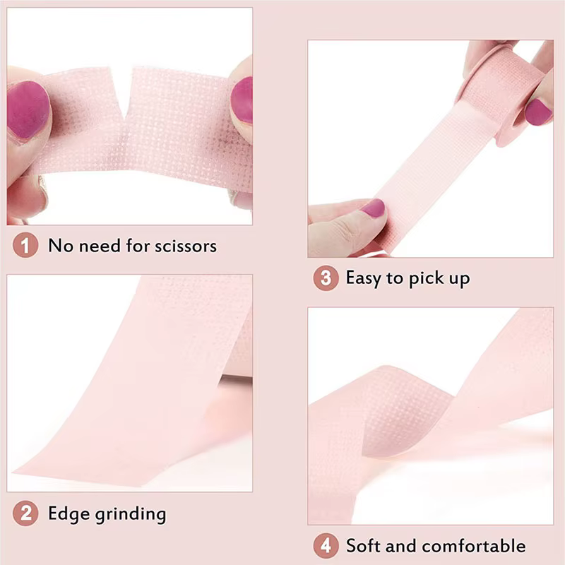 Bande d'extension de cils en Gel de Silicone, patchs sous les yeux, respirant, résistant aux sensibl
