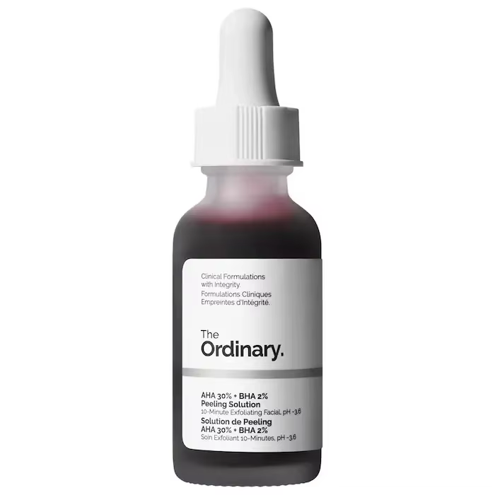 AHA 30% + BHA 2% Solution Peeling 30ml Solution Peeling exfoliante visage éclaircir Lisse et affiner