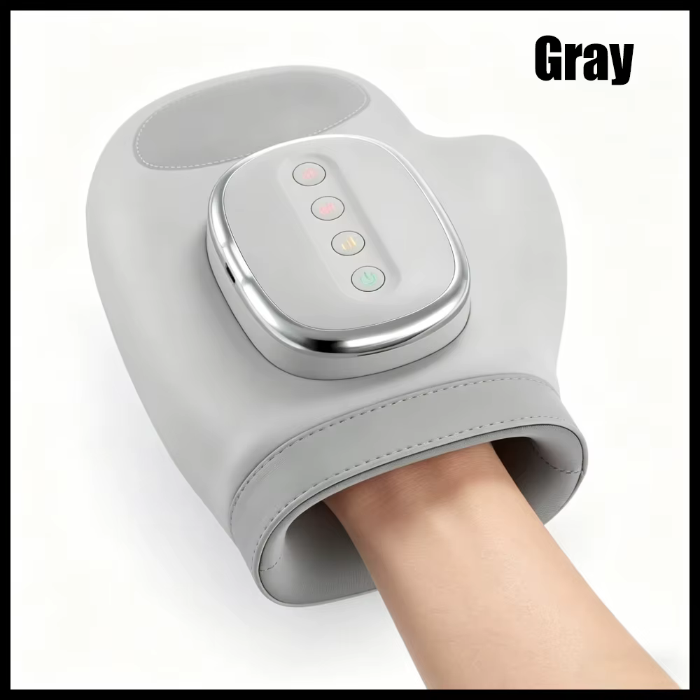 Masseur de mains électrique avec compression d'air et thérapie thermique, 3 modes, 5 intensités, gan