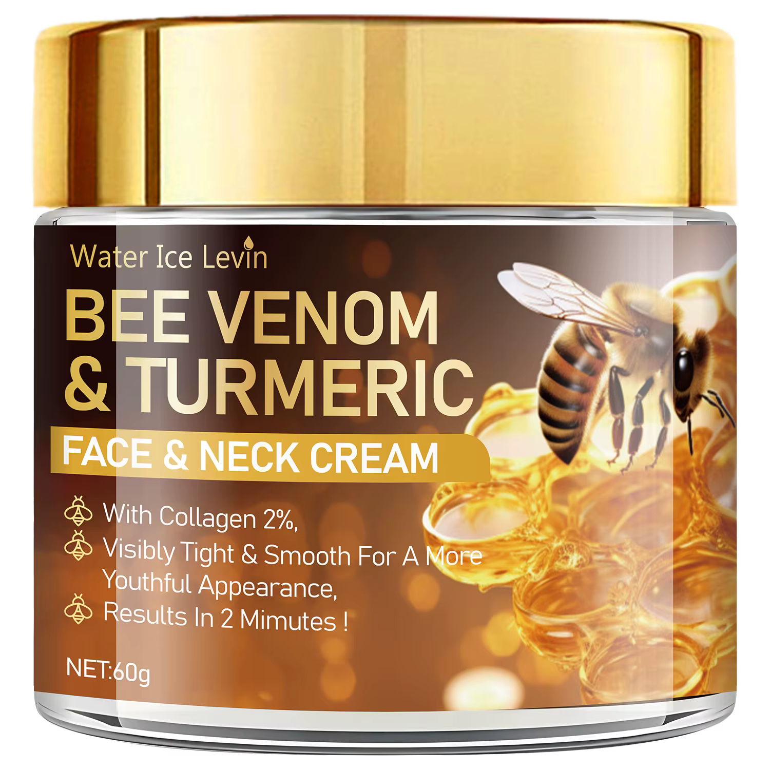 Crème au venin d'abeille capable de nourrir rapidement la peau claire beige |     Sans alcool et san