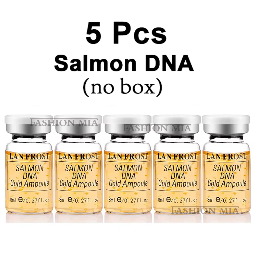 Kit Sérum Booster pour la Peau à l'ADN de Saumon et Or 8ml, Crème BB, Éclat Naturel, Éclaircissant, 
