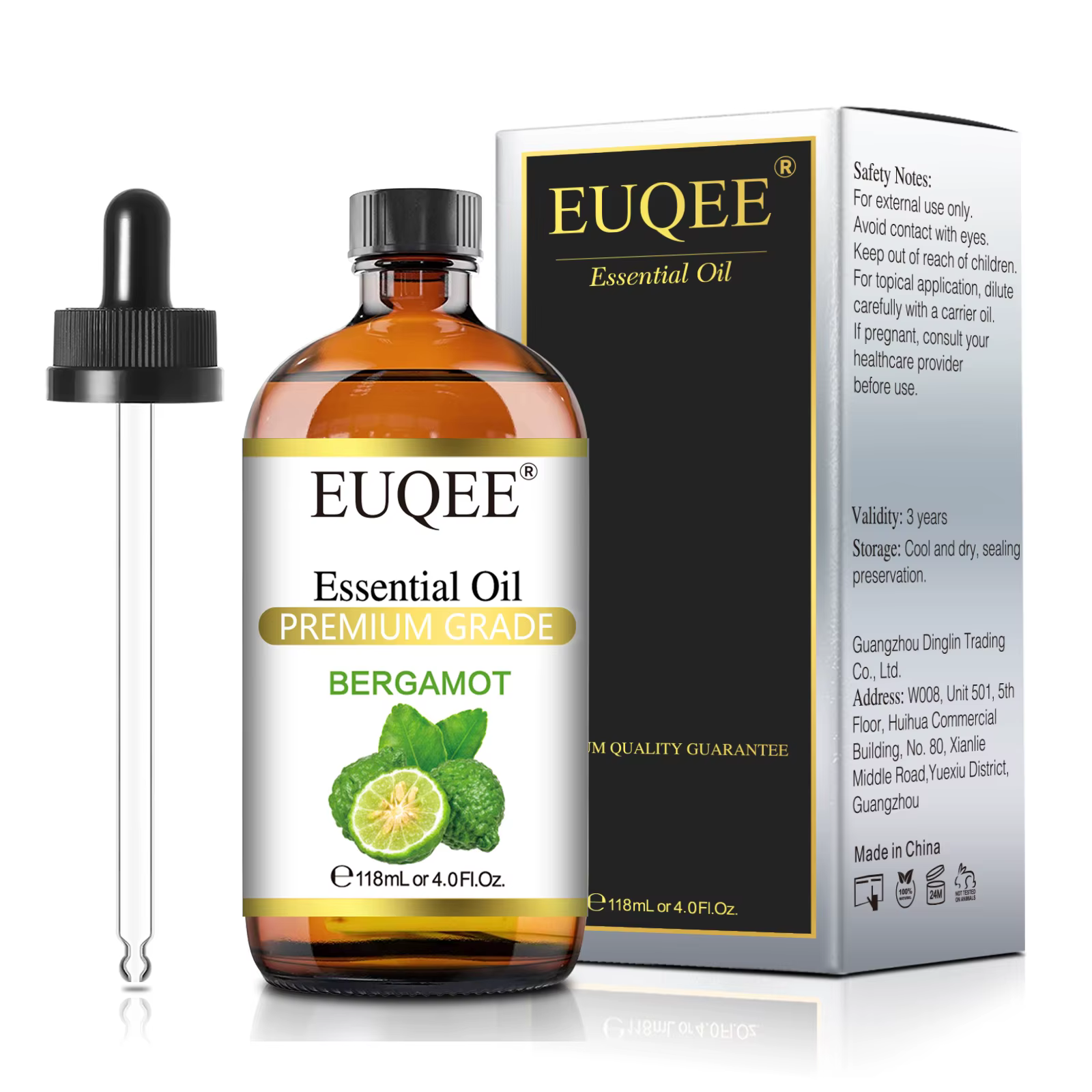 Huile Essentielle Naturelle Pure : Bergamote, Encens, Curcuma, Citronnelle, Patchouli, Myrrhe – Arôm