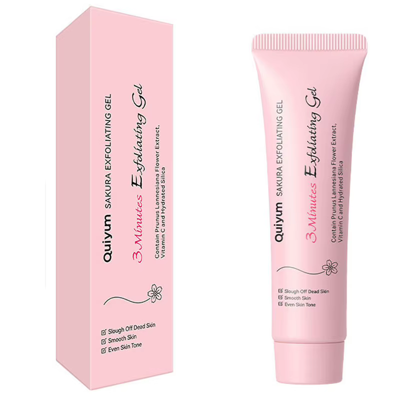 Gel exfoliant Sakura, gel exfoliant pour le visage et le corps, exfoliant pour le visage hydratant e