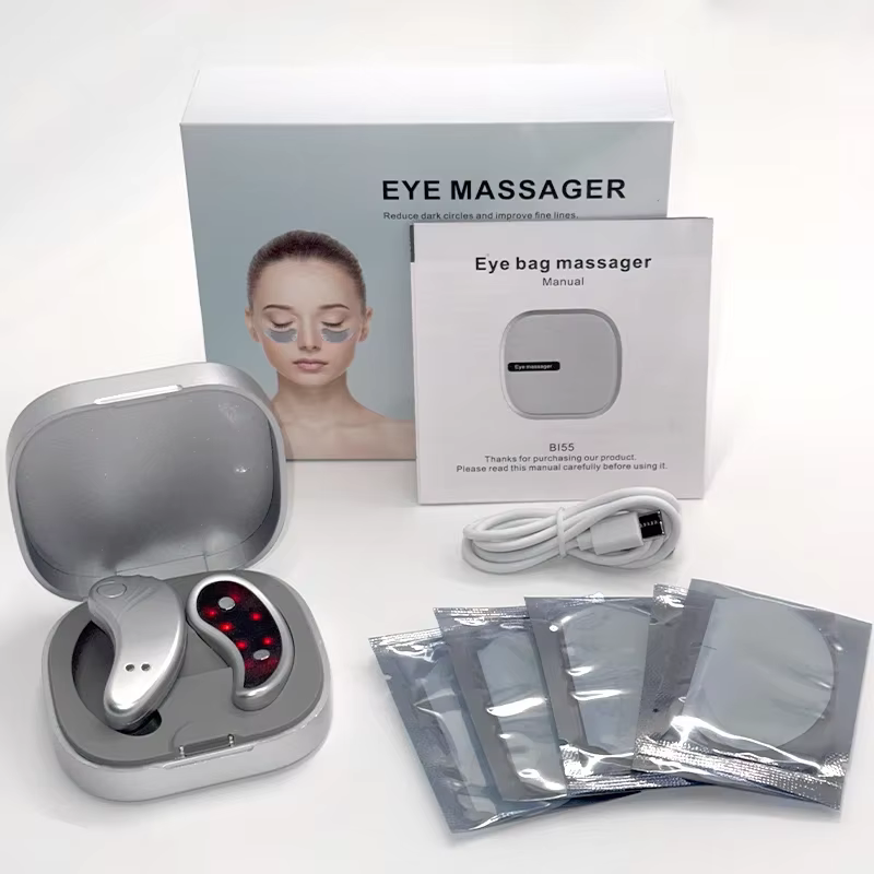 Thérapie de soins oculaires à lumière rouge Led, masseur Ems avec Patch en Gel pour le traitement, a