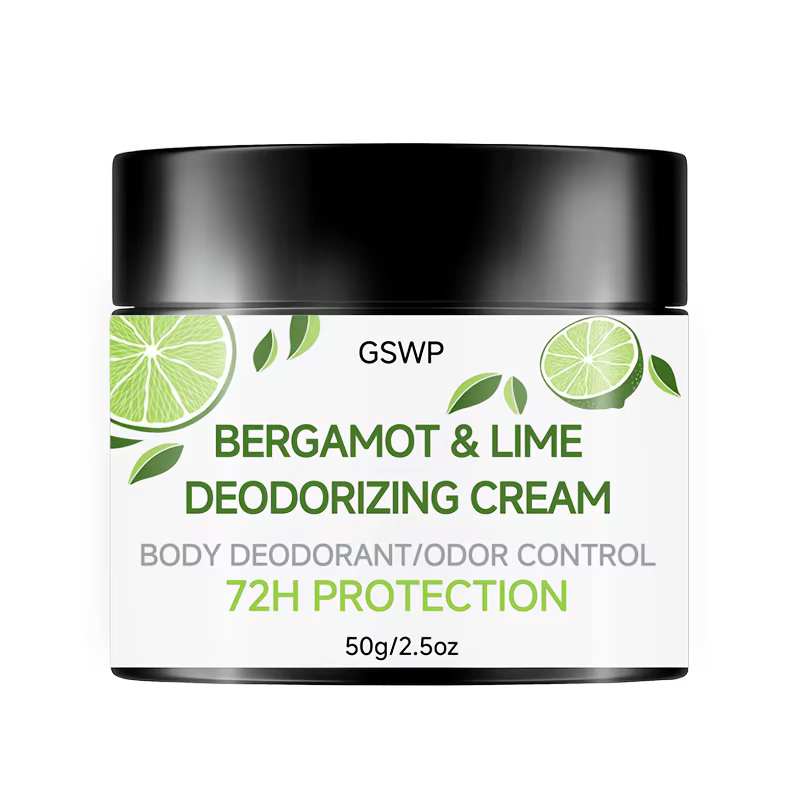 Crème déodorante GSWP Bergamote & Citron Vert, déodorant corporel complet, offre une protection anti