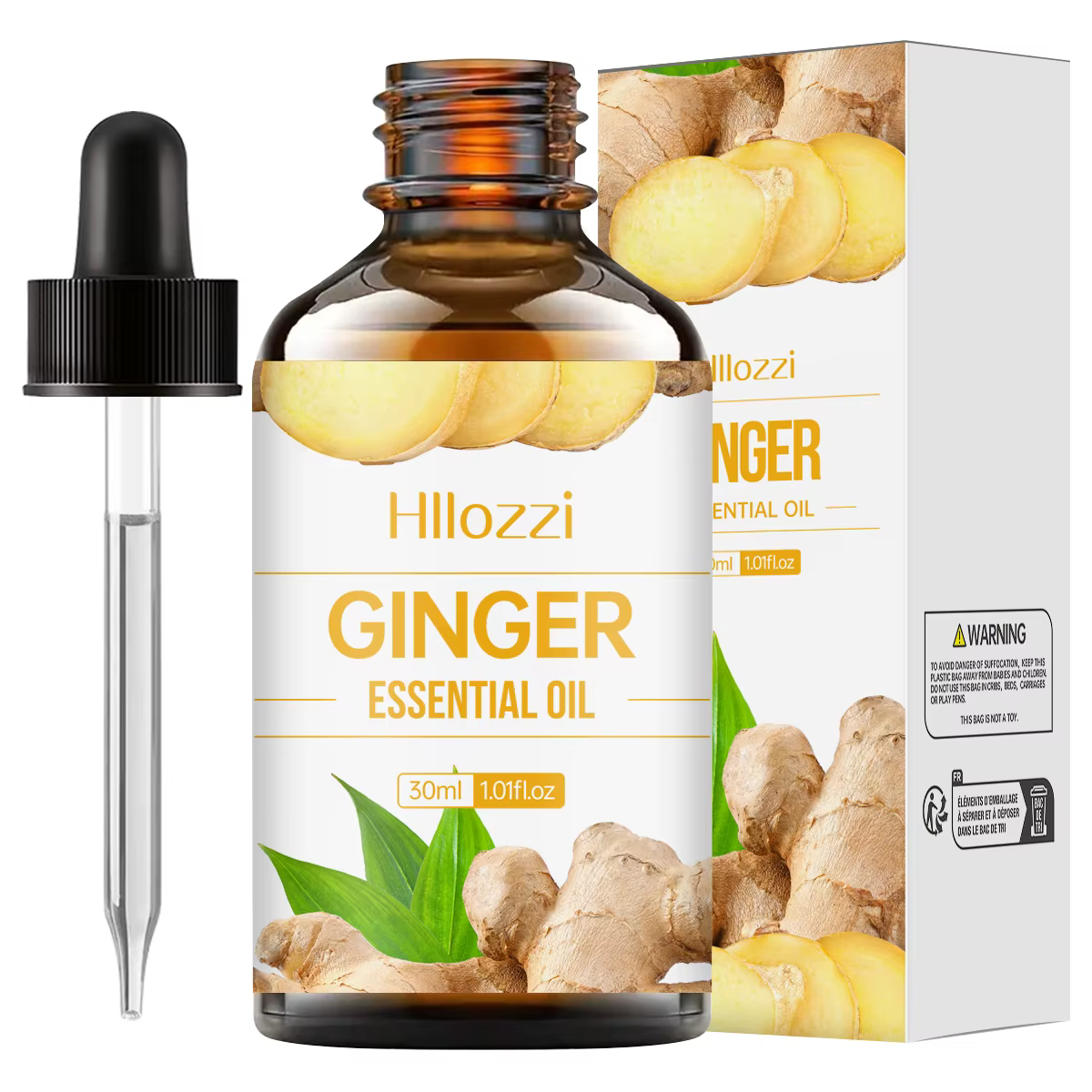 Huile essentielle de gingembre pour le soin du cuir chevelu, 30ml, soins des ongles, humidificateur 